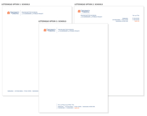 UVA School Letterhead Examples
