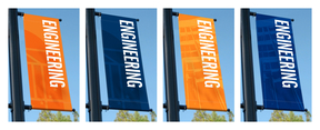 Examples of Lettering Used on Light-Pole Banners