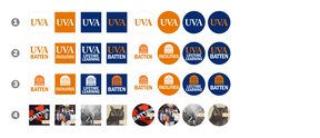 Illustration of UVA Social Media Avatar Hierarchy