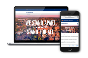 Illustration of the UVA Brand Represented in Web Design