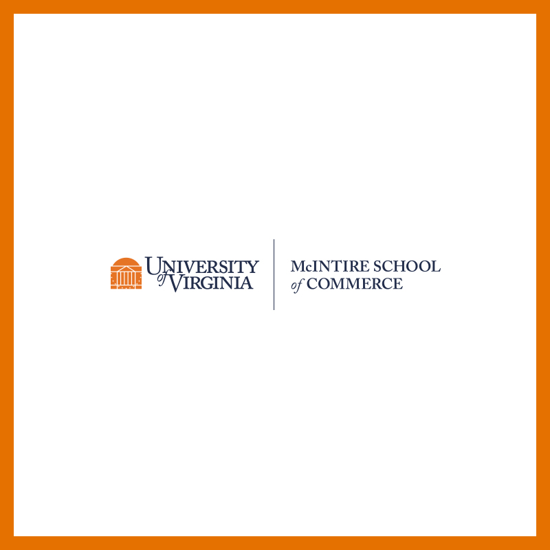 McIntire School of Commerce primary logo. Clicking this takes you to the download page for the McIntire School of Commerce logo suite.