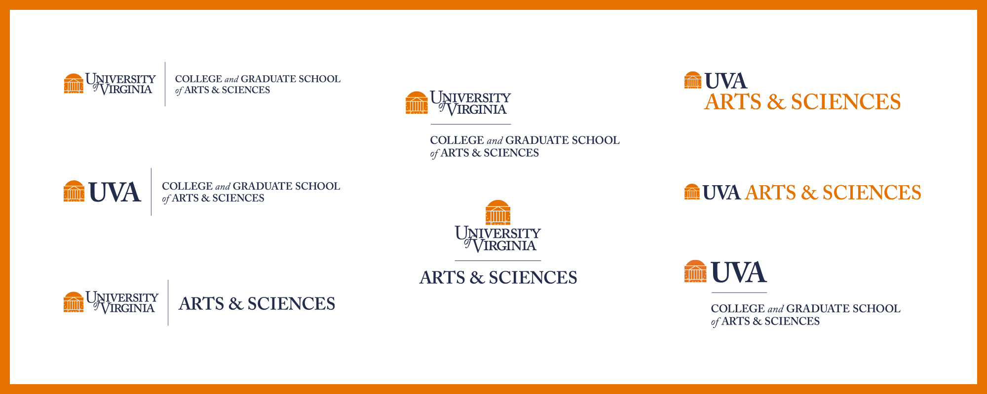 Collection of compliant UVA School logos