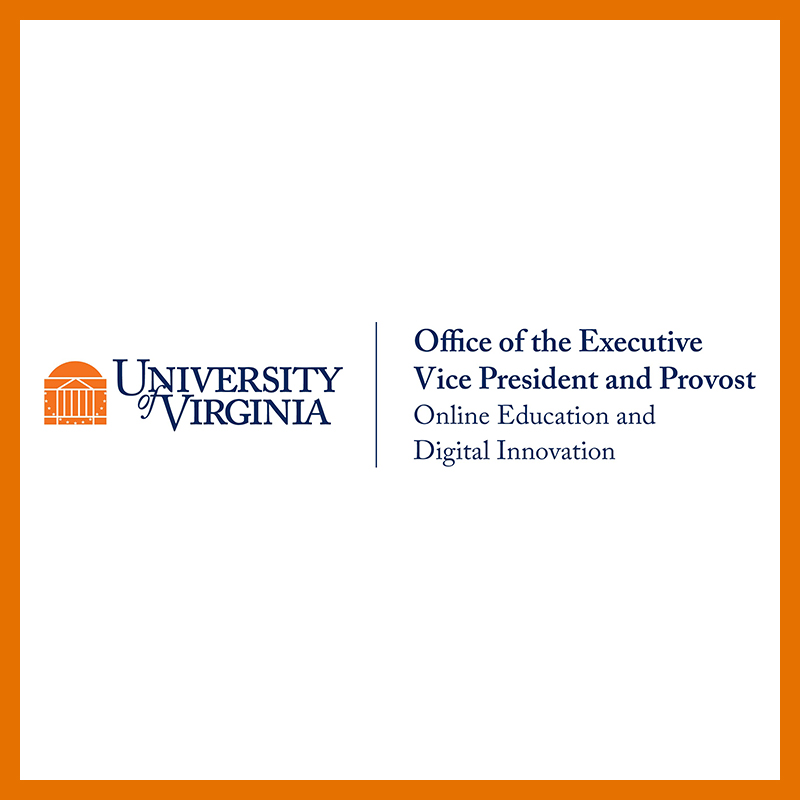 formal horizontal logo for the Office of the Executive Vice President and Provost's Online Education and Digital Innovation unit.