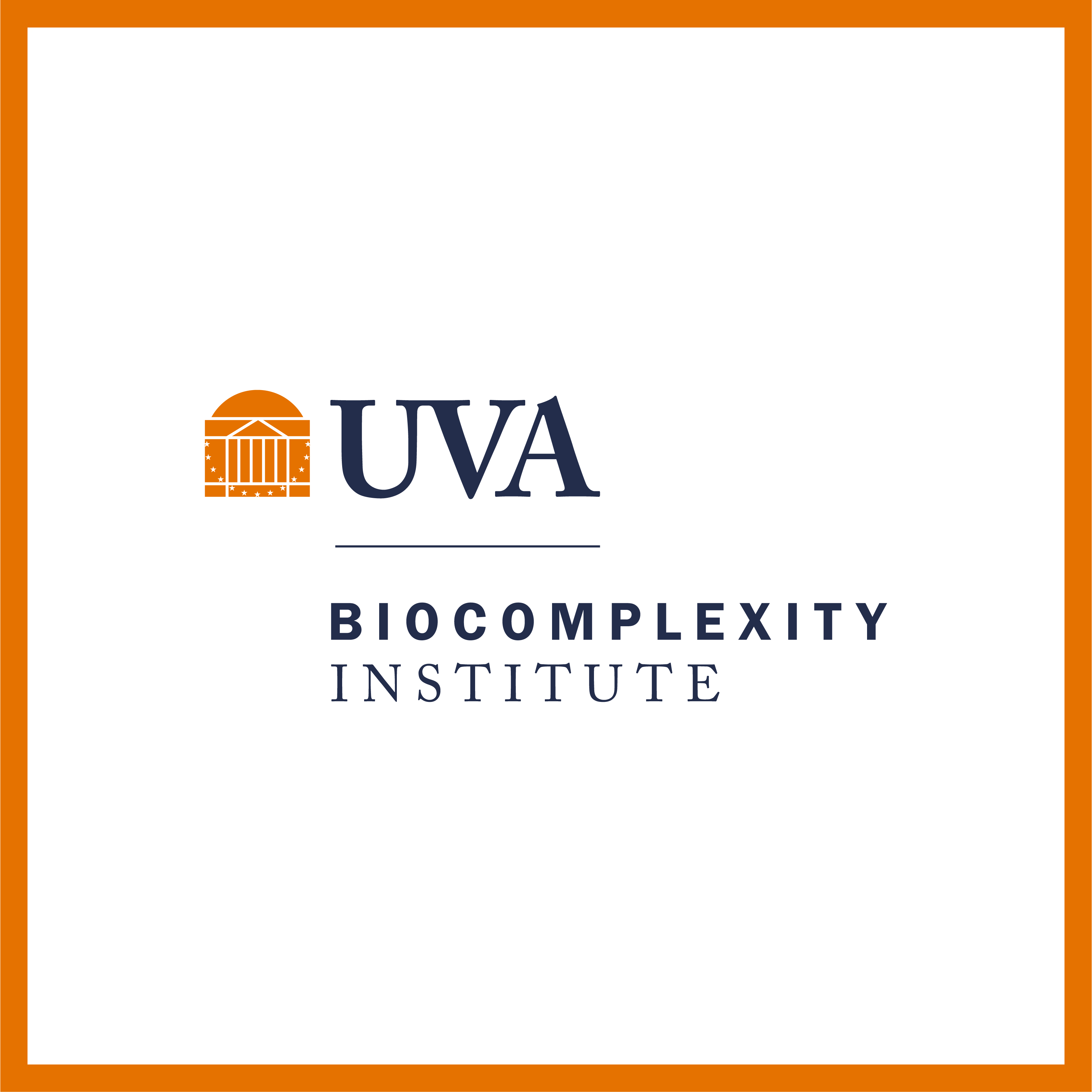 UVA monogram vertical logo lockup for Biocomplexity Institute
