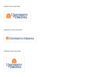 Additional Examples of UVA Logo Clear Space